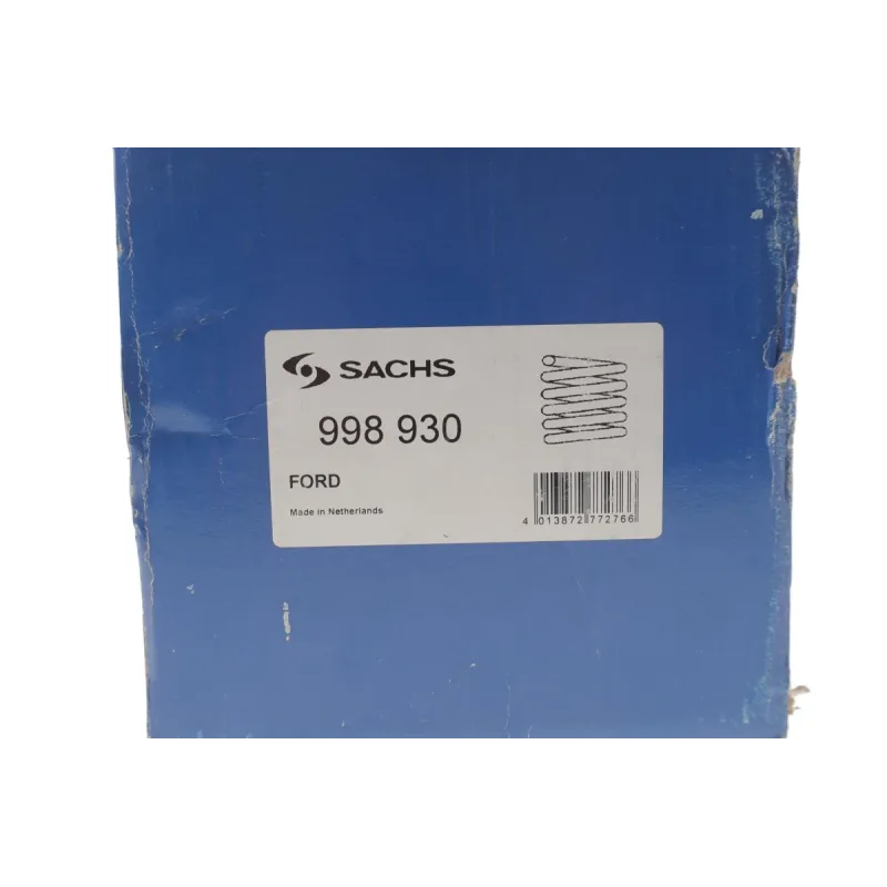 Пружина передня SACHS 998 930 для Ford Fiesta VI 1.4-1.6 Ti 2008-2017, 323 мм
