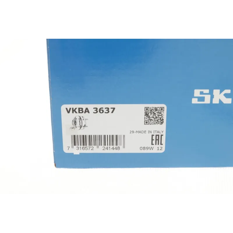 Підшипник маточини передній SKF VKBA 3637 для Renault Kangoo 2008-, 37x72x37 мм (+ABS)