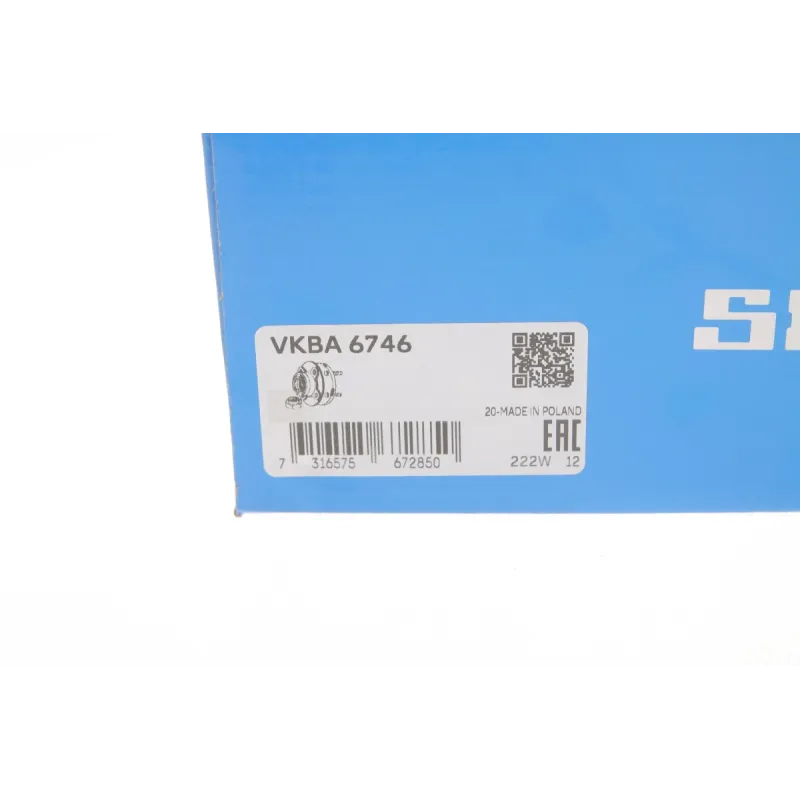 Підшипник маточини передній SKF VKBA 6746 для Volkswagen Amarok 2.0-3.0 TDI 2010- , 49x88x48 мм