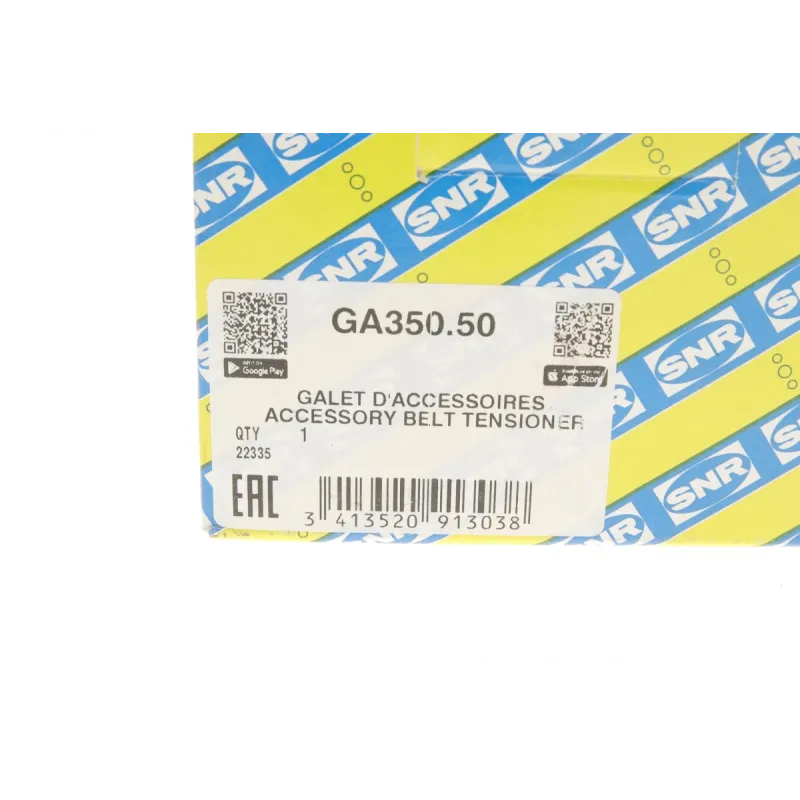 Ролик генератора паразитного SNR GA350.50 для BMW 3 (E46) 1998-2005, 70x26 мм