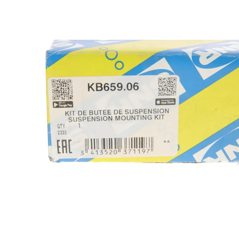 Подушка амортизатора переднього SNR KB659.06 з підшипником для Citroen Berlingo (MF) 1996-2005, права