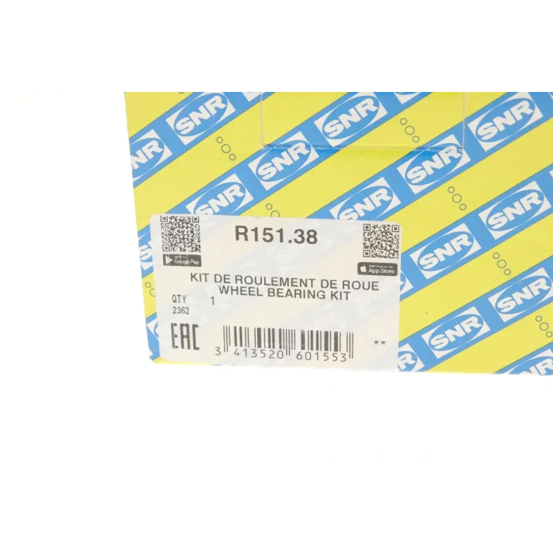 Підшипник маточини передній SNR R151.38 для Mercedes-Benz E-Class W211, CLS C219, CL C215, 45x21x15 мм