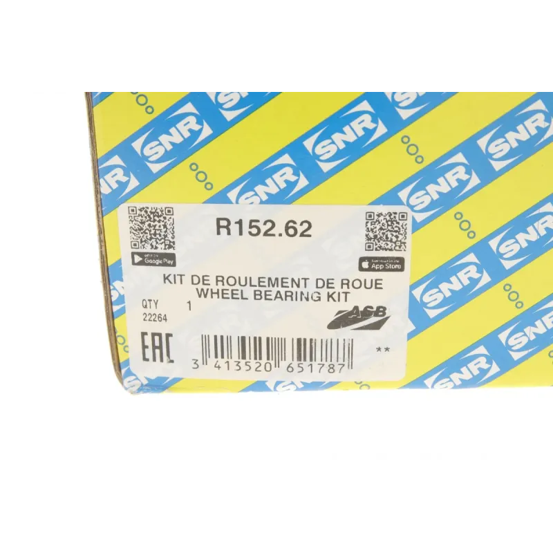 Підшипник маточини передній SNR R152.62 для Ford Focus II (DA_) 2004-2011 (+ABS)