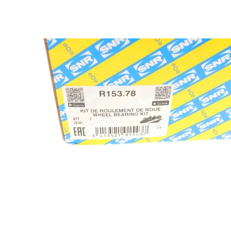 Підшипник маточини передній SNR R153.78 для Opel Astra K 1.0-1.6 CDTI 2015-, 60x136x42 мм