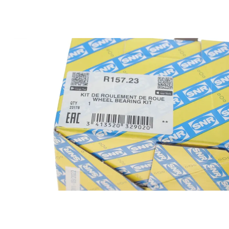 Підшипник маточини передній SNR R157.23 для Audi A4 B5, A6 C5, VW Passat B5 1995-2005, 39x75x37 мм