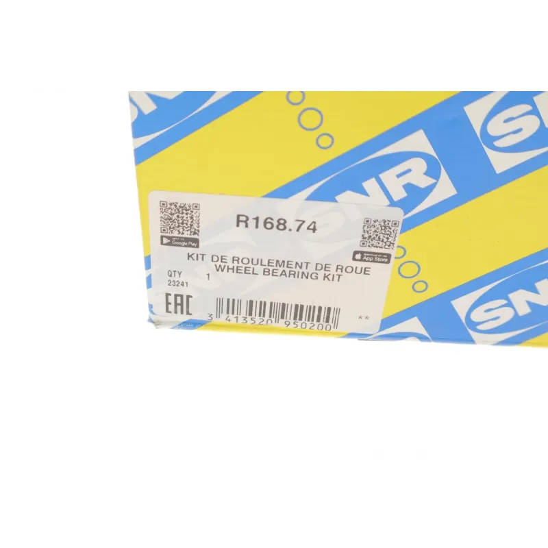 Підшипник маточини задній SNR R168.74 для Nissan Qashqai/X-Trail, Renault Koleos, 148x95x24 мм