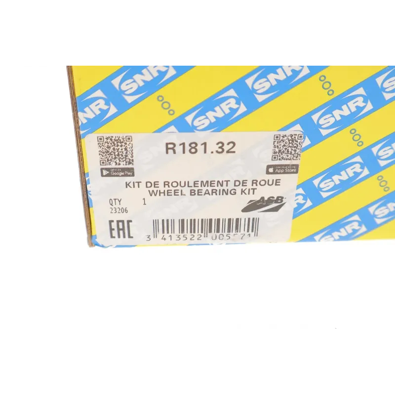 Підшипник маточини передній SNR R181.32 для Subaru Forester, Impreza 1.6/2.0D 2008-2012, 26.4x124x77.7 мм