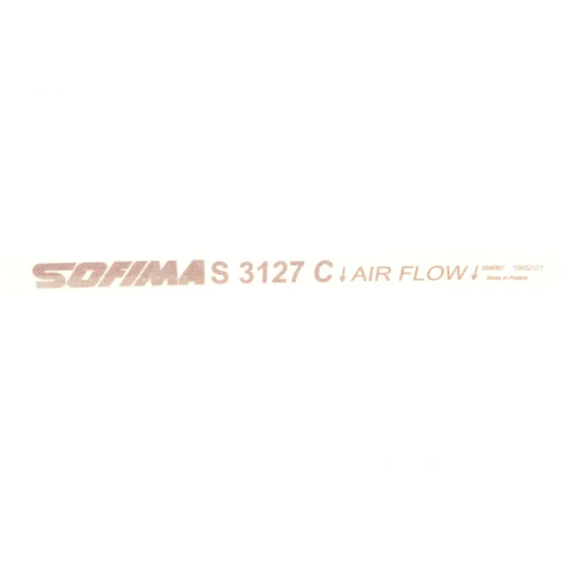 Фільтр салону SOFIMA S 3127 C для Suzuki Jimny 1998-2014, 210x186x17 мм