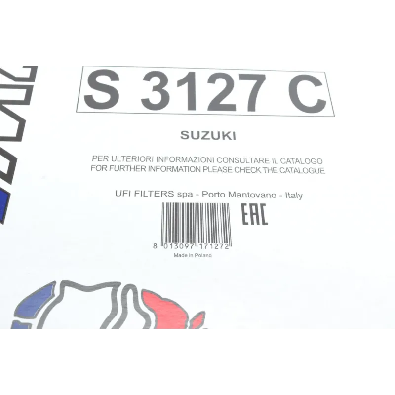 Фільтр салону SOFIMA S 3127 C для Suzuki Jimny 1998-2014, 210x186x17 мм