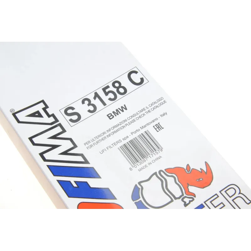 Фільтр салону SOFIMA S 3158 C для BMW 3 (E46) 1998-2005, X3 (E83) 2003-2010, 660x97x21 мм