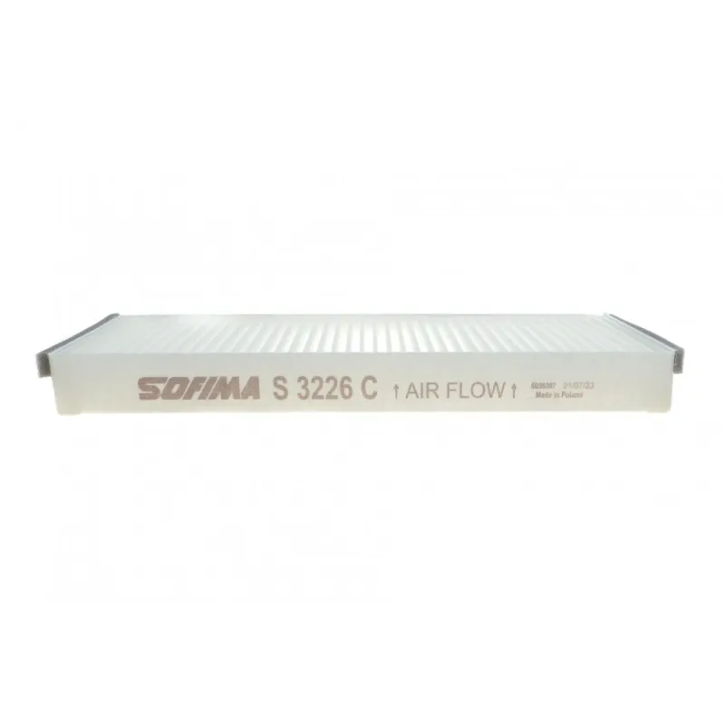 Фільтр салону SOFIMA S 3226 C пиловий для Audi A6 C6 2004-2011, Volkswagen XL1 2013- 307x99x30 мм