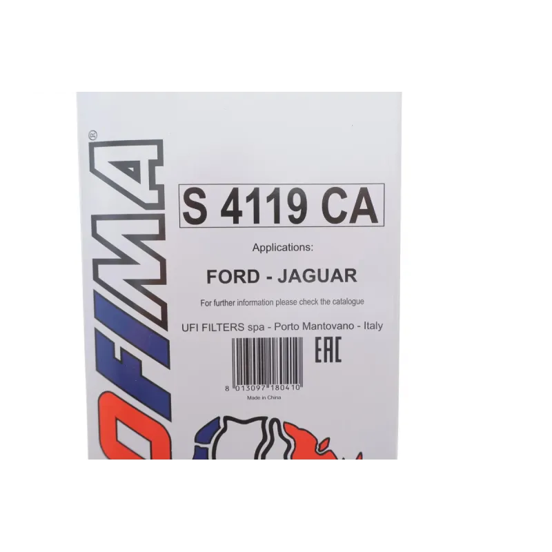 Фільтр салону вугільний SOFIMA S 4119 CA для Ford Mondeo III, Jaguar X-TYPE 2000-2009