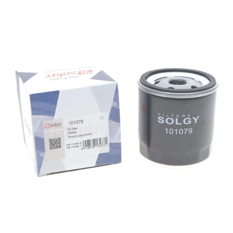 Фільтр масляний SOLGY 101079 для Volkswagen Golf VII, Caddy IV, Seat Leon 1.0-1.6 TSI