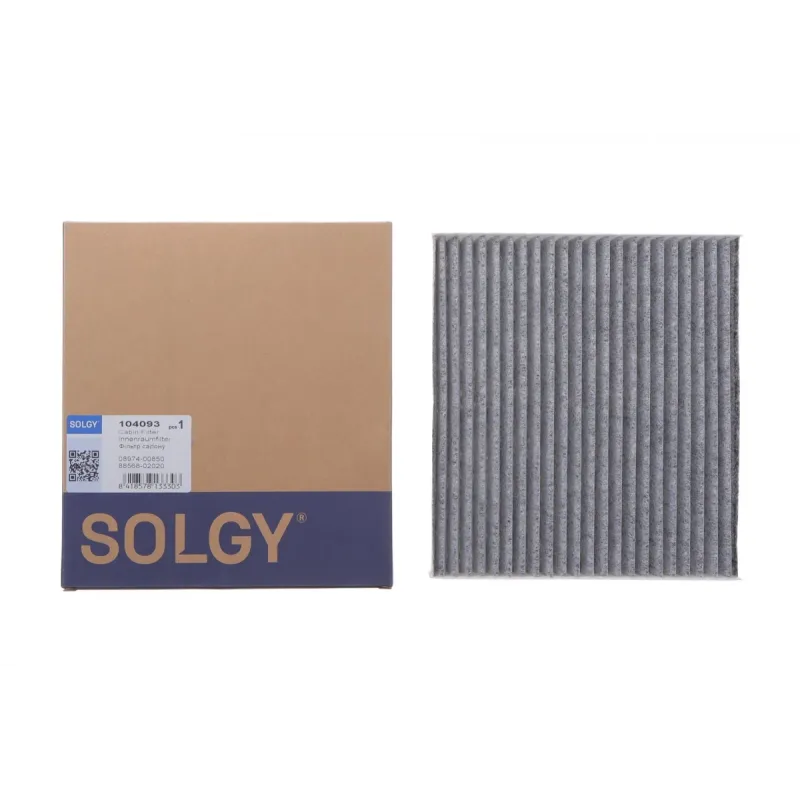 Фільтр салону вугільний SOLGY 104093 для Toyota Avensis, Corolla, Altis 2000-2009