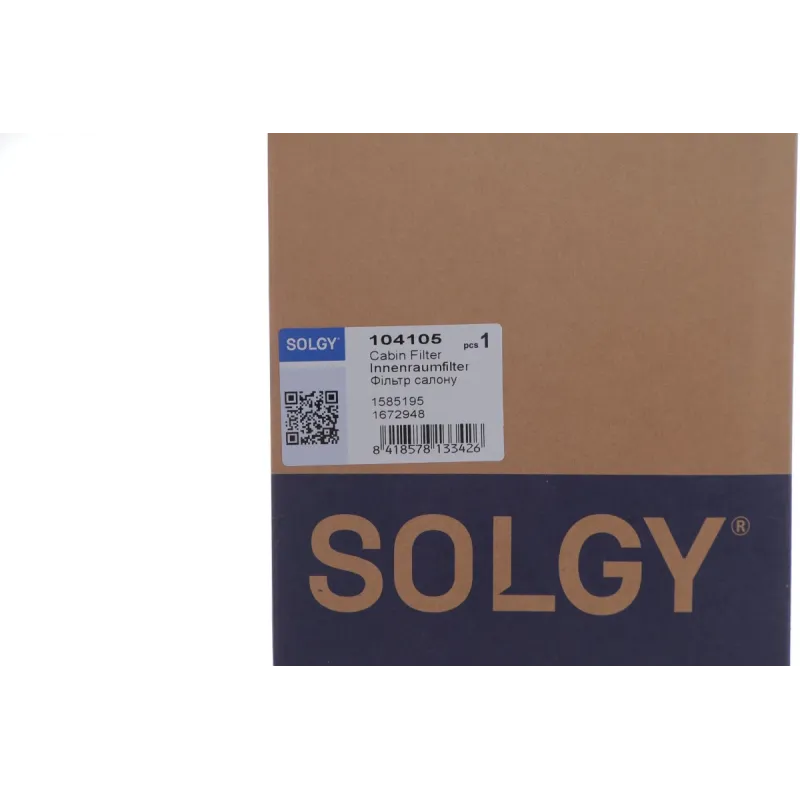 Фільтр салону SOLGY 104105 для Ford Focus, Transit Connect 1.8Di 1998-2005