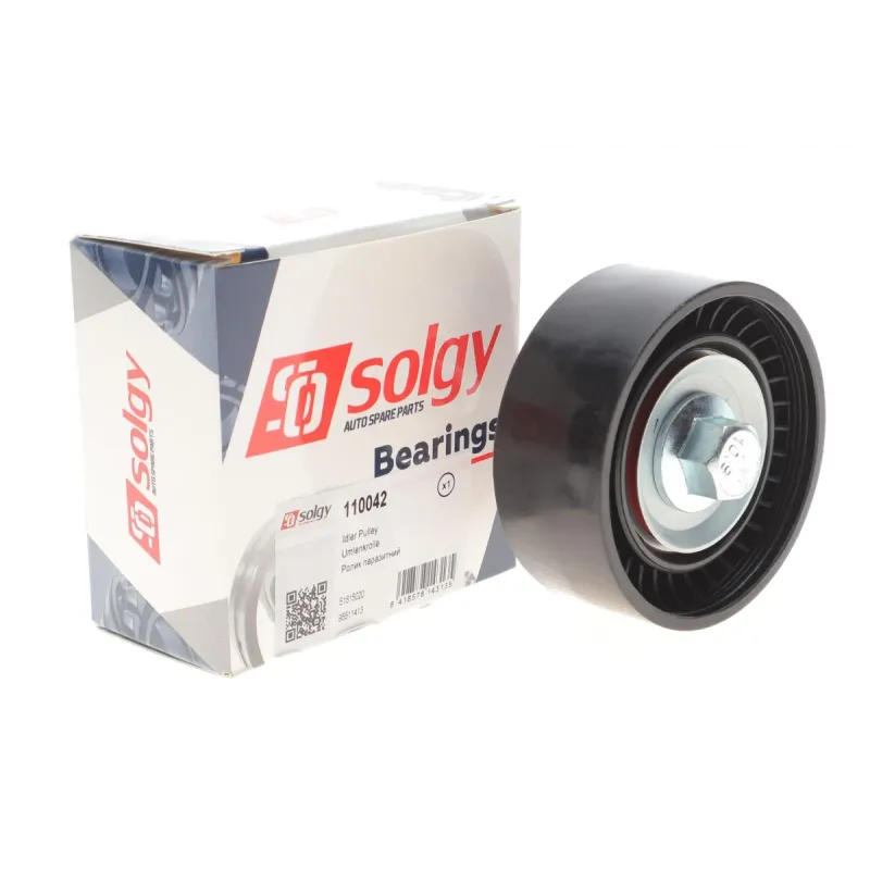 Ролик генератора SOLGY 110042 паразитний для Fiat Doblo, Ducato, Opel Combo 1.6-2.0 D 2010-, 65x25.5 мм