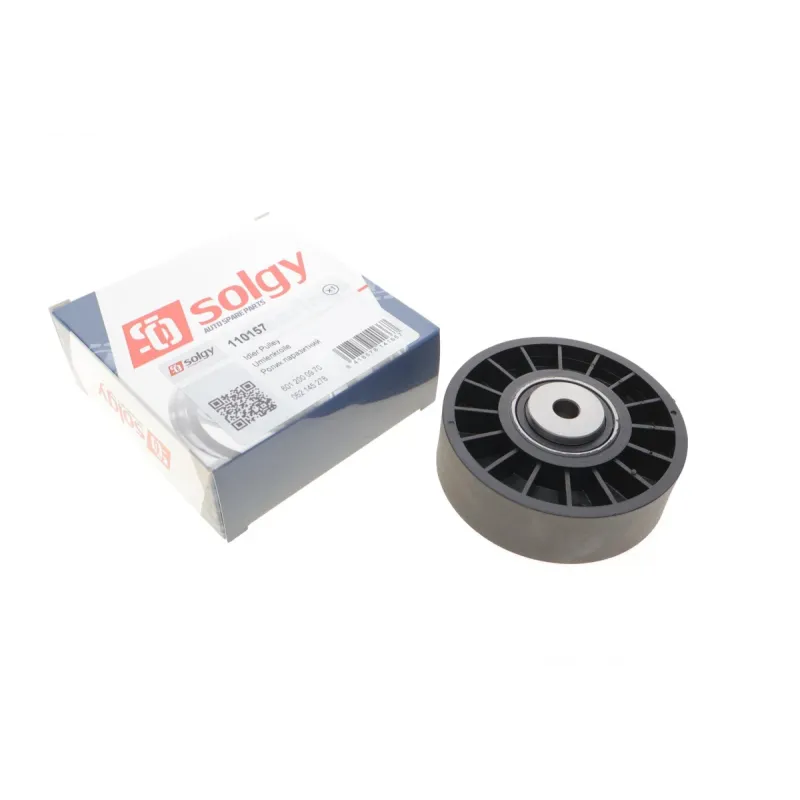 Ролик генератора SOLGY 110157 гладкий натяжний для Mercedes-Benz OM601-603, DAEWOO KORANDO