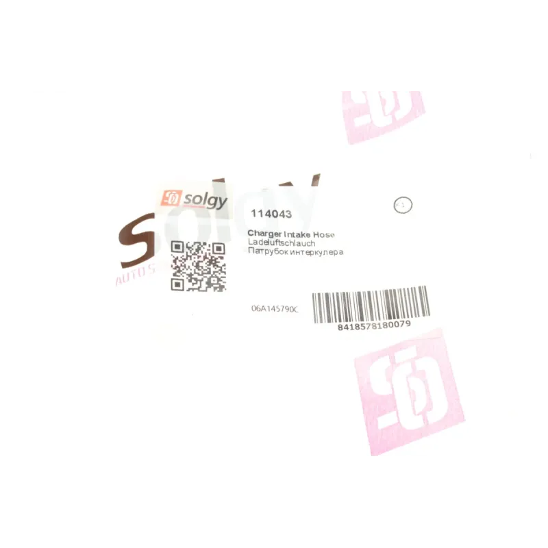 Патрубок інтеркулера SOLGY 114043 для Skoda Octavia, VW Golf IV, Audi A3 1996-2011
