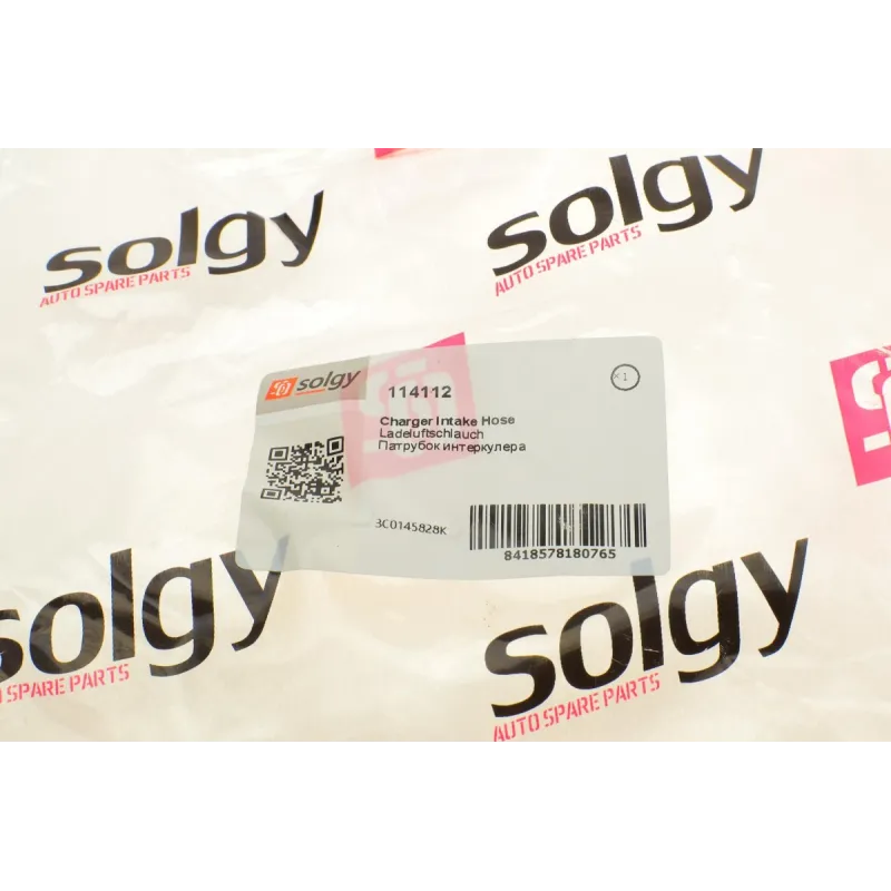 Патрубок інтеркулера SOLGY 114112 для VW Caddy, Skoda Octavia 1.9TDI/2.0TDI 2004-2015 задній