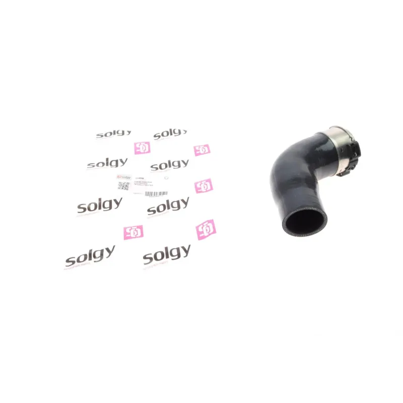 Патрубок інтеркулера SOLGY 114209 для Renault Megane IV/Scenic IV 1.6 dCi 15-, верхній, з зажимом