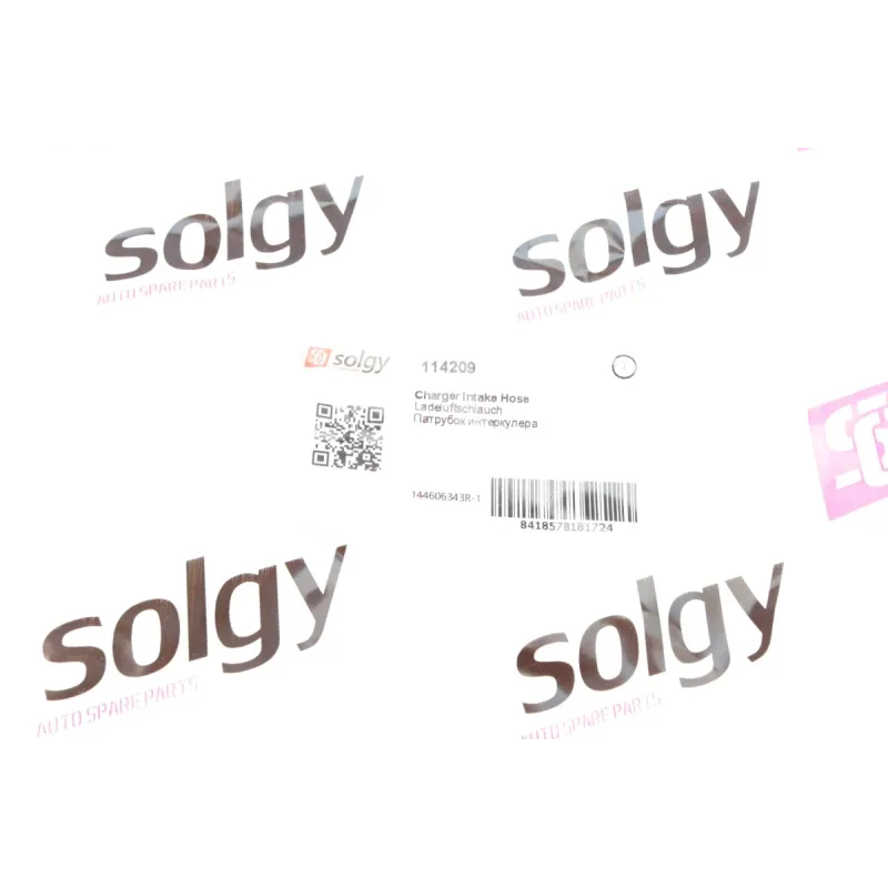 Патрубок інтеркулера SOLGY 114209 для Renault Megane IV/Scenic IV 1.6 dCi 15-, верхній, з зажимом