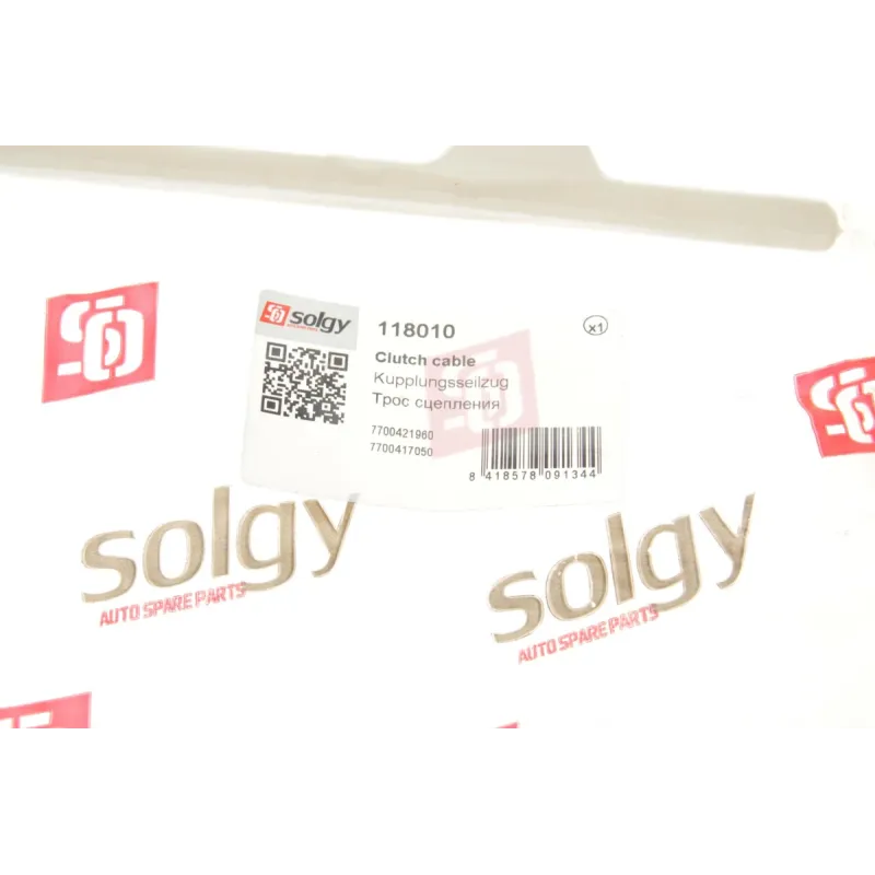 Трос зчеплення SOLGY 118010 для Renault Kangoo 1997-2005, Clio 1998-2005 1.2/1.4/1.6i/1.9DS (960/680 мм)