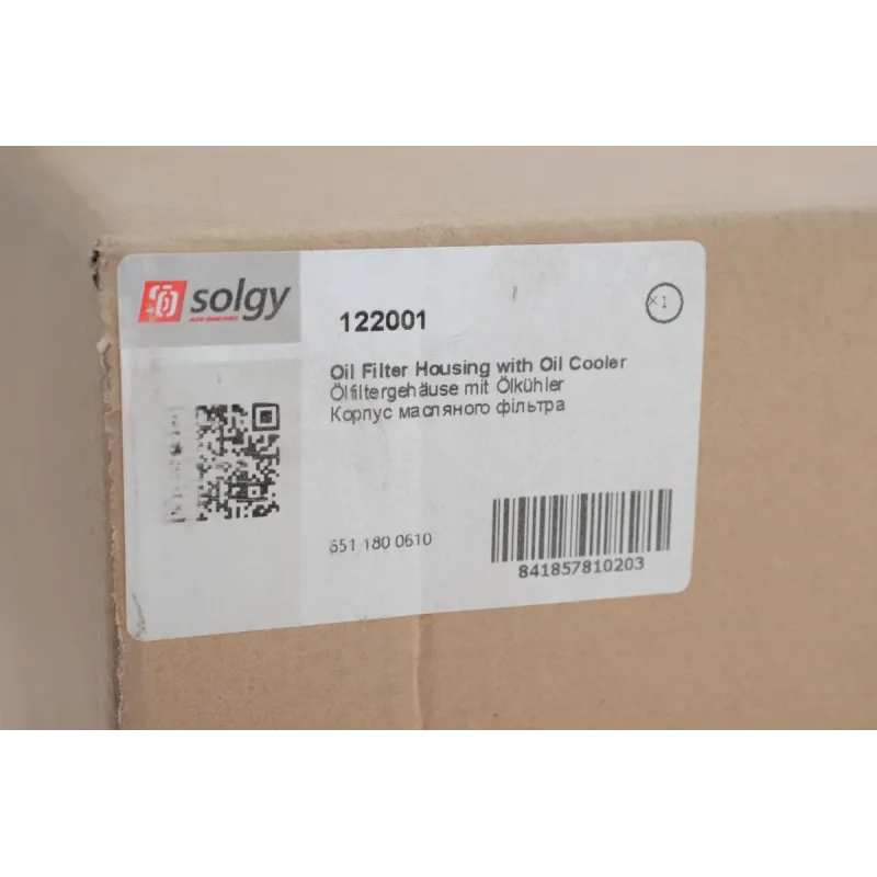 Корпус масляного фільтра з радіатором SOLGY 122001 для Mercedes-Benz A-Class W176, C-Class W204, B-Class W246