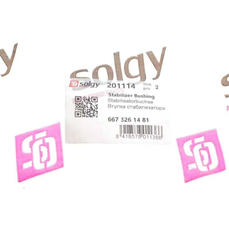 Втулка стабілізатора заднього SOLGY 201114 для Mercedes-Benz Vario (d=46mm)