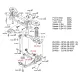 Комплект сайлентблоків задньої підвіски SOLGY 201254 для Ford Focus, Mazda 3, Volvo S40 1999-2010 (14 шт)