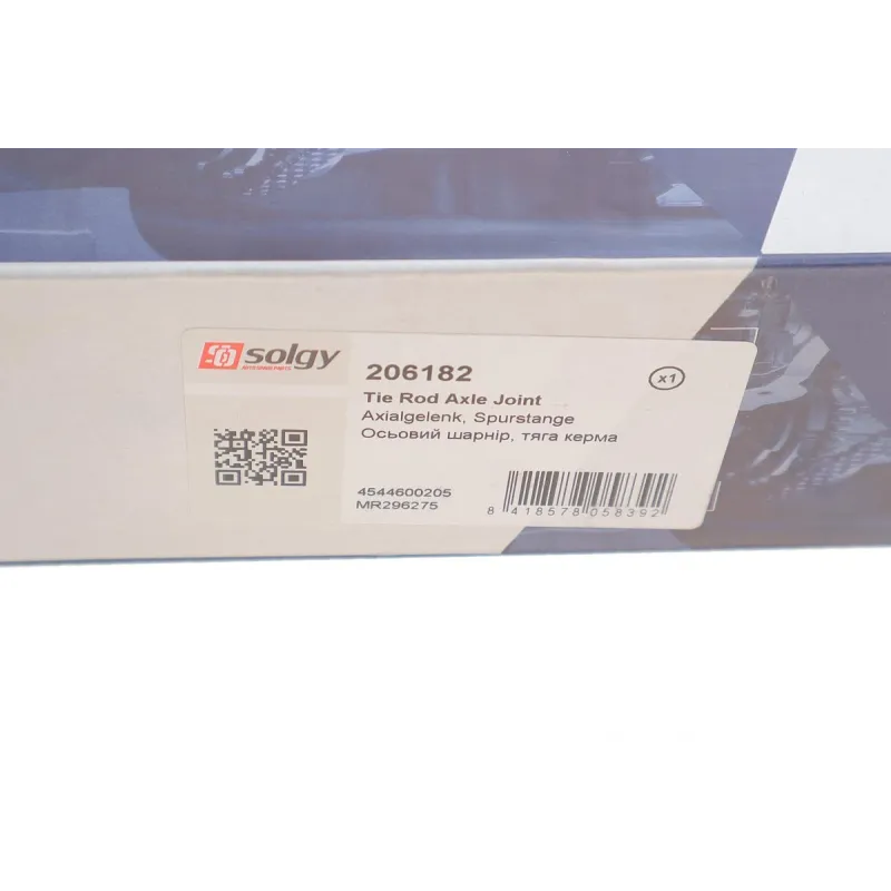 Наконечник рульової тяги SOLGY 206182 для Mitsubishi Colt, Smart Forfour