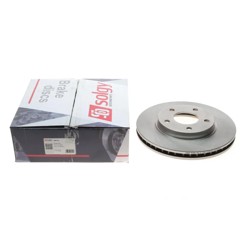Диск гальмівний передній SOLGY 208151 для Mitsubishi Lancer 02-/Outlander 03- (276x26)