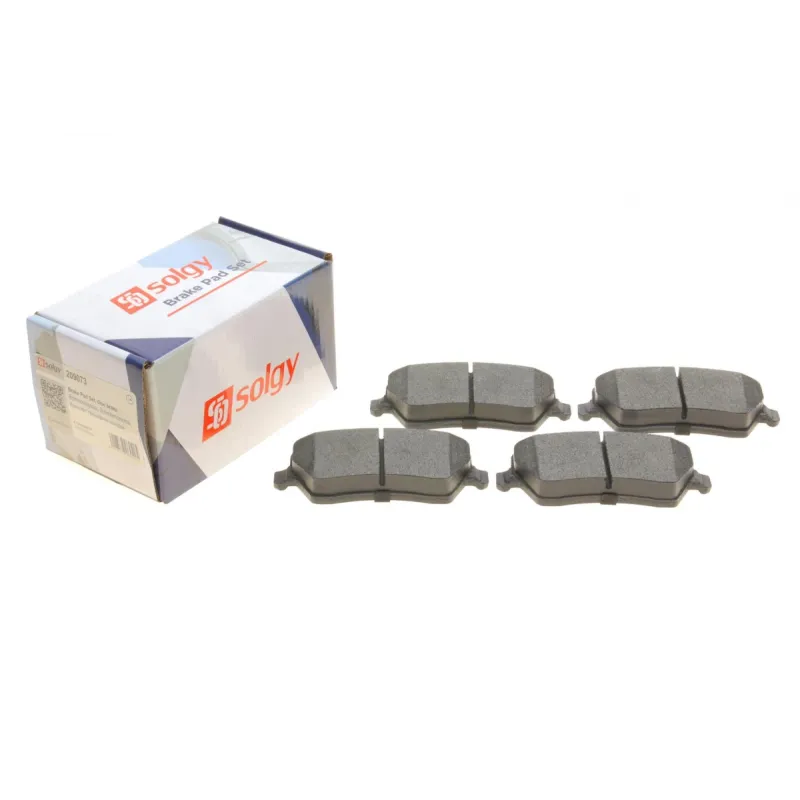 Колодки гальмівні передні SOLGY 209073 для Renault Kangoo 2008-, Dacia Dokker, Duster 116.5/52.6/17.3мм