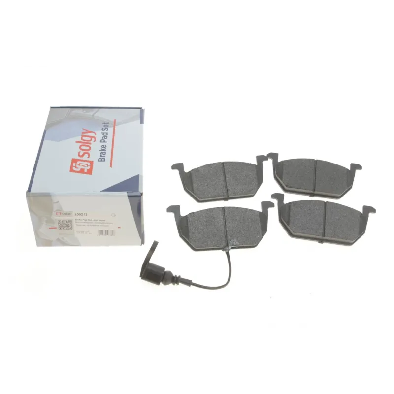 Колодки гальмівні передні SOLGY 209213 для Audi A3, VW Golf VII, Seat Leon, Skoda Octavia IV (+датчик)