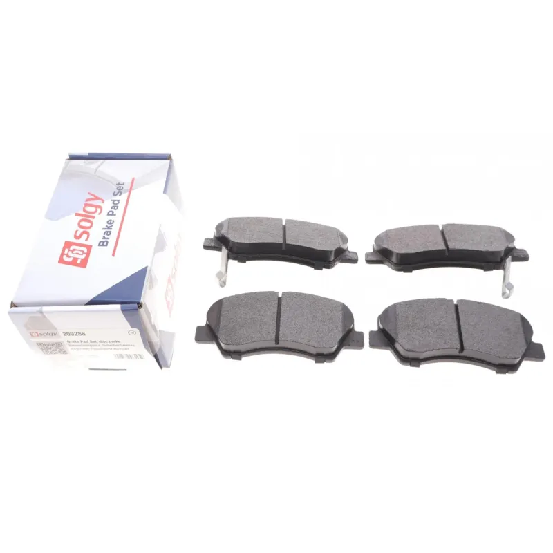 Колодки гальмівні передні SOLGY 209288 для Hyundai Accent, i20, Solaris, Kia Rio