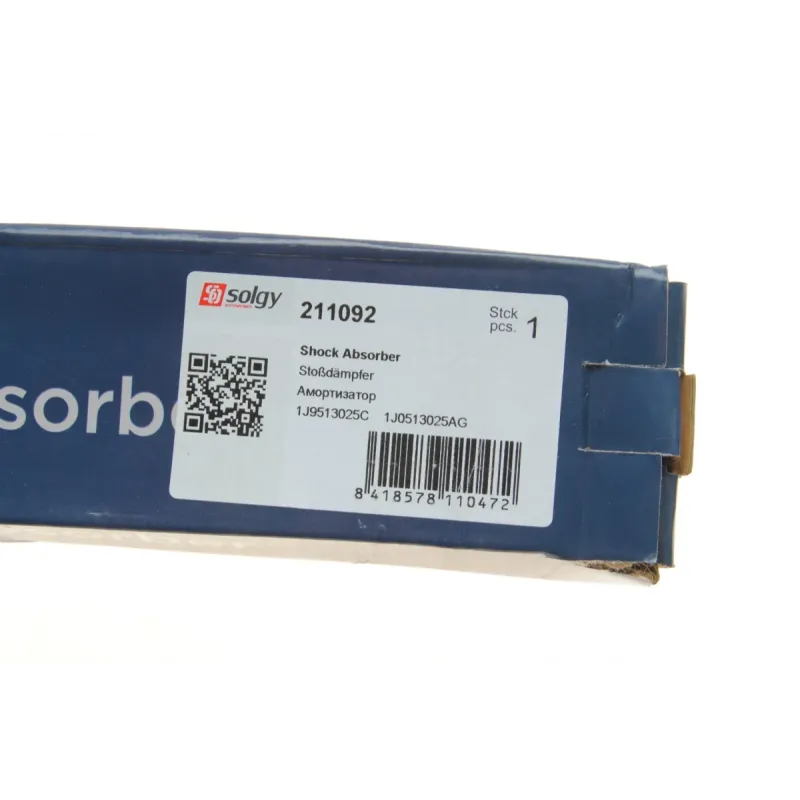 Амортизатор задній SOLGY 211092 для VW Bora, Golf IV, Skoda Octavia 1997-2010 (Газ)