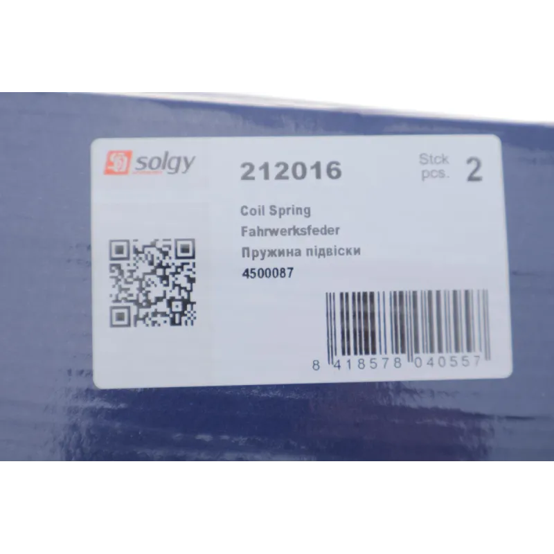Пружина передня SOLGY 212016 для Opel Movano, Renault Master 1.9-3.0DTI/CDTI