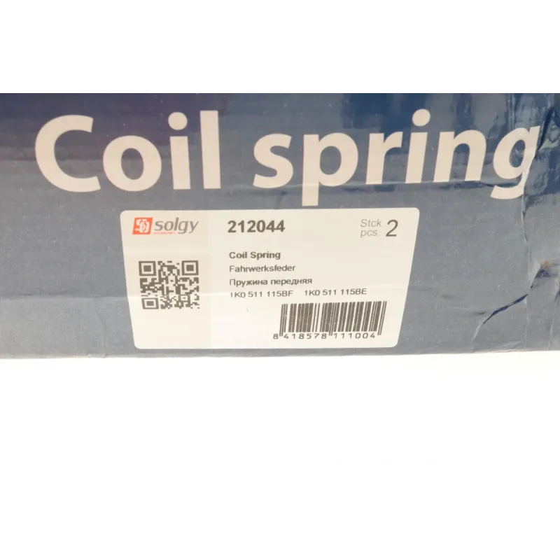 Пружина задня SOLGY 212044 для Skoda Octavia II, VW Jetta IV, Seat Altea