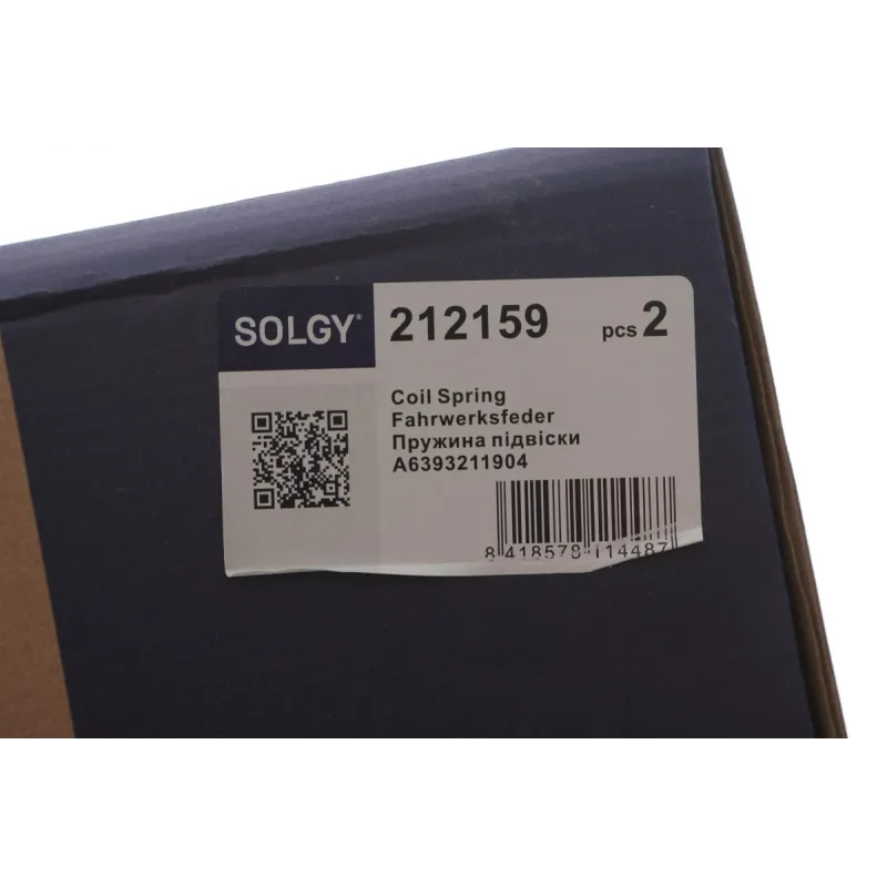 Пружина передньої підвіски SOLGY 212159 для Mercedes-Benz Vito/Viano W639 (2003-н.в.)