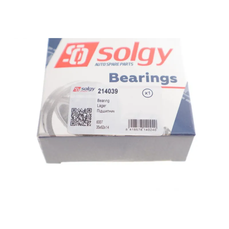 Підшипник колісний SOLGY 214039 (35x62x14 мм)