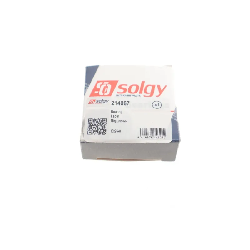 Підшипник генератора SOLGY 214067 (10x26x8 мм)