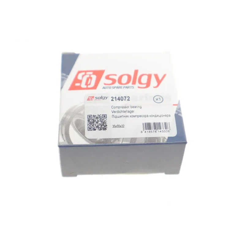 Підшипник компресора кондиціонера SOLGY 214072 (35x55x22 мм)