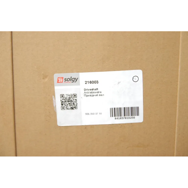 Піввісь задня SOLGY 216003 для Mercedes-Benz Sprinter 906, Volkswagen Crafter 2006-, (d=34,65/z=26/l=889)