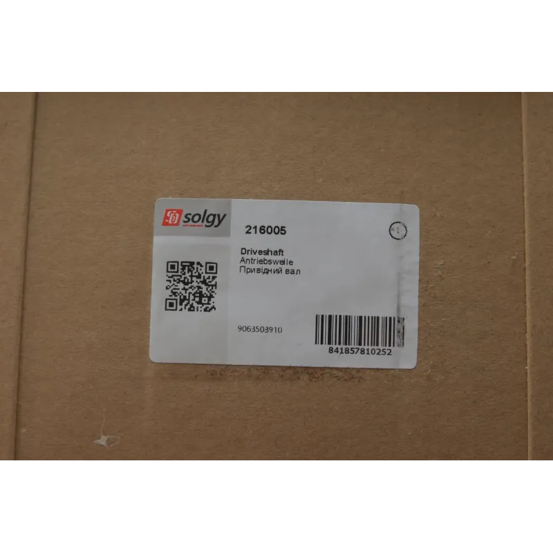 Піввісь задня SOLGY 216005 для Mercedes-Benz Sprinter 906 2006- (d=39.45/z=30/l=889)