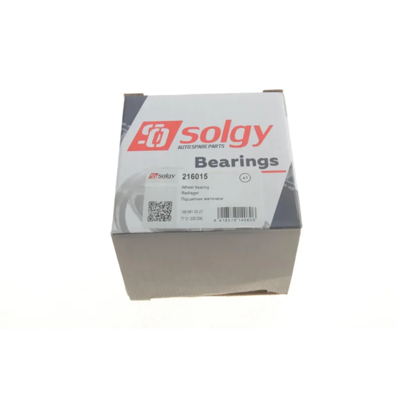 Підшипник маточини задній SOLGY 216015 для Renault Kangoo (25x55x43 мм)