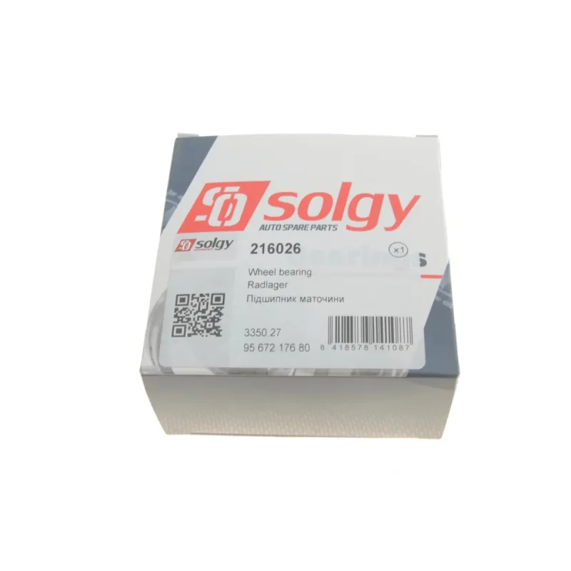 Підшипник маточини передній SOLGY 216026 для Fiat Scudo 1996-2007, 44x82.5x37 мм