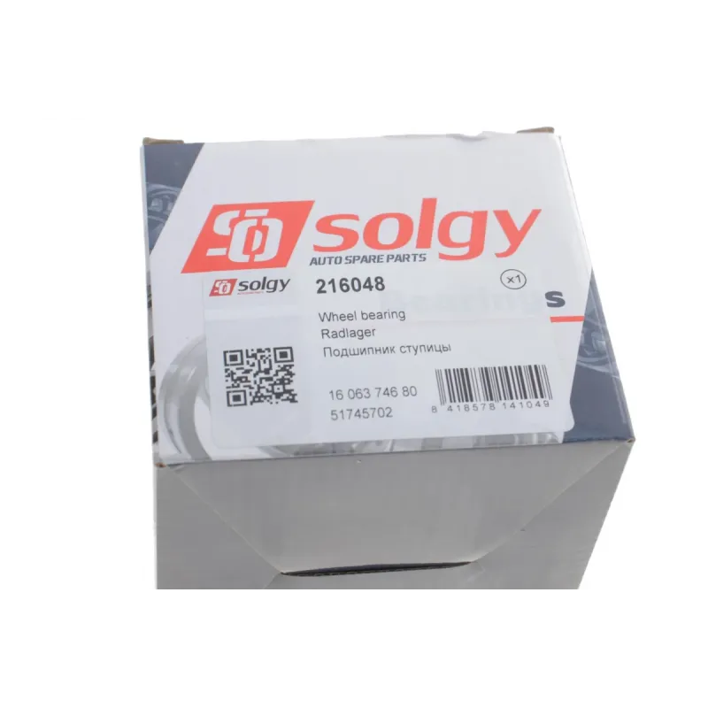 Підшипник маточини передній SOLGY 216048 для Fiat Ducato, Citroen Jumper, Peugeot Boxer 2006-2014
