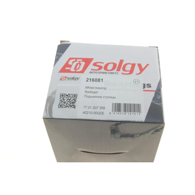 Підшипник маточини передній SOLGY 216081 для Renault Trafic, Opel Vivaro, Nissan Primastar (45x88x39) (+ABS)