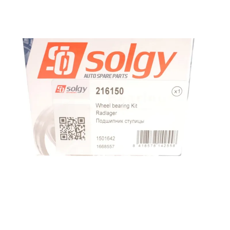 Підшипник маточини передній SOLGY 216150 для Ford Connect, C-Max II, Focus III (45x82x42)