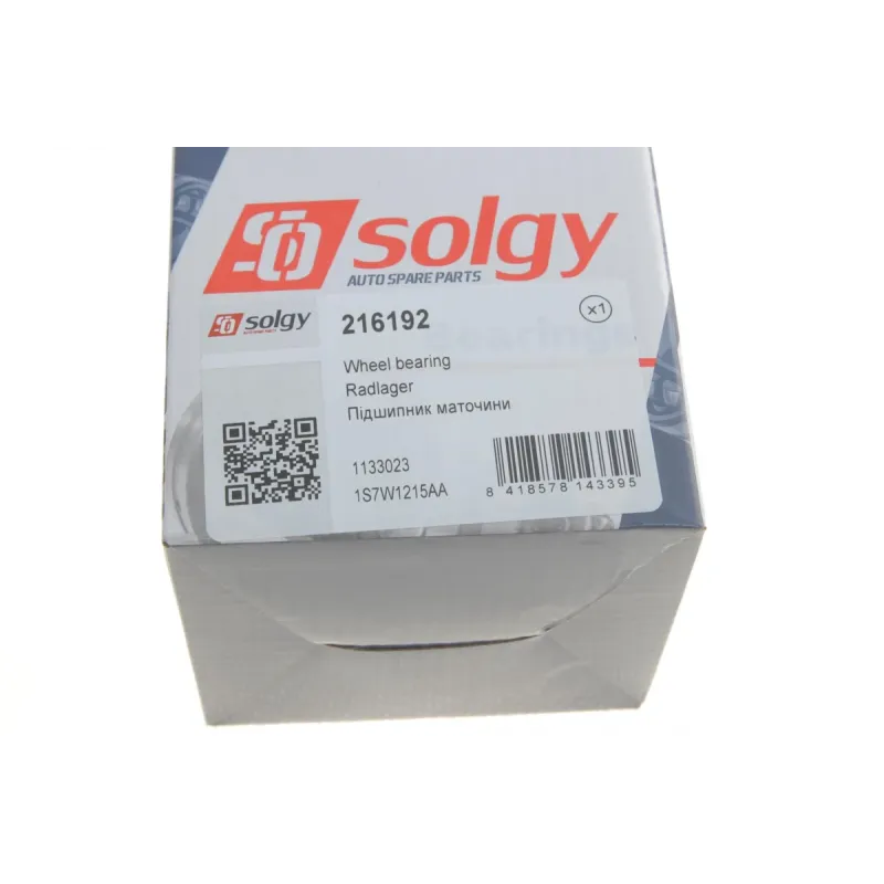 Підшипник маточини передній SOLGY 216192 для Jaguar X-Type, Ford Mondeo III 2000-2009 (40х75х37)(+ABS)