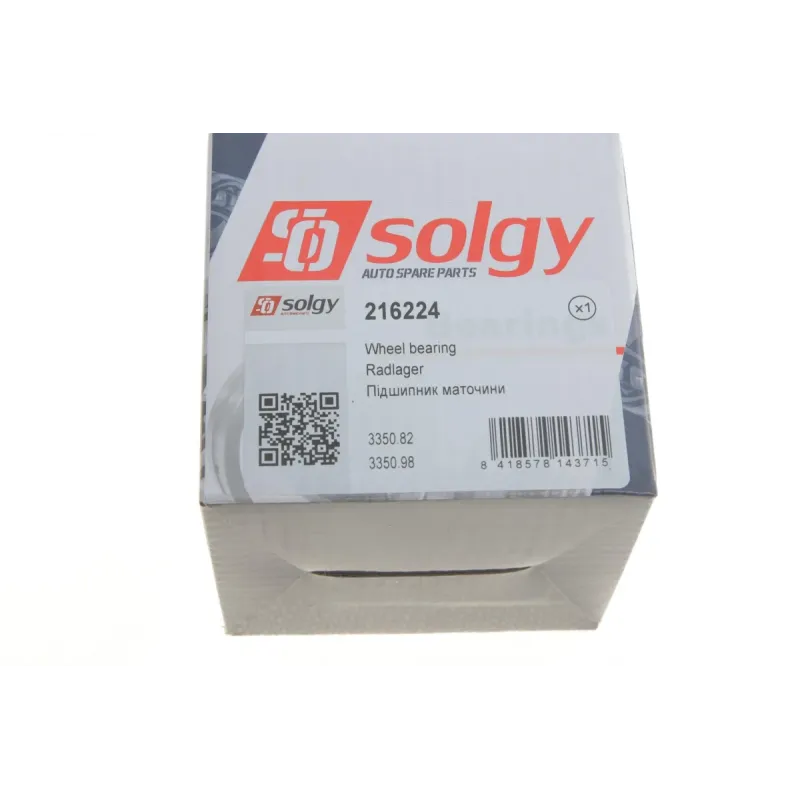 Підшипник маточини передній SOLGY 216224 для Citroen C4/C5, Peugeot 407/607 (+ABS) 45x83x44 мм